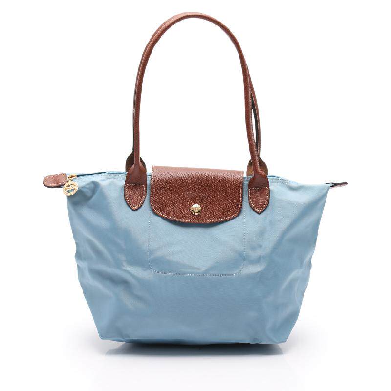 [9.5新]珑骧女士le pliages托特包手提包尼龙水蓝色茶色468277