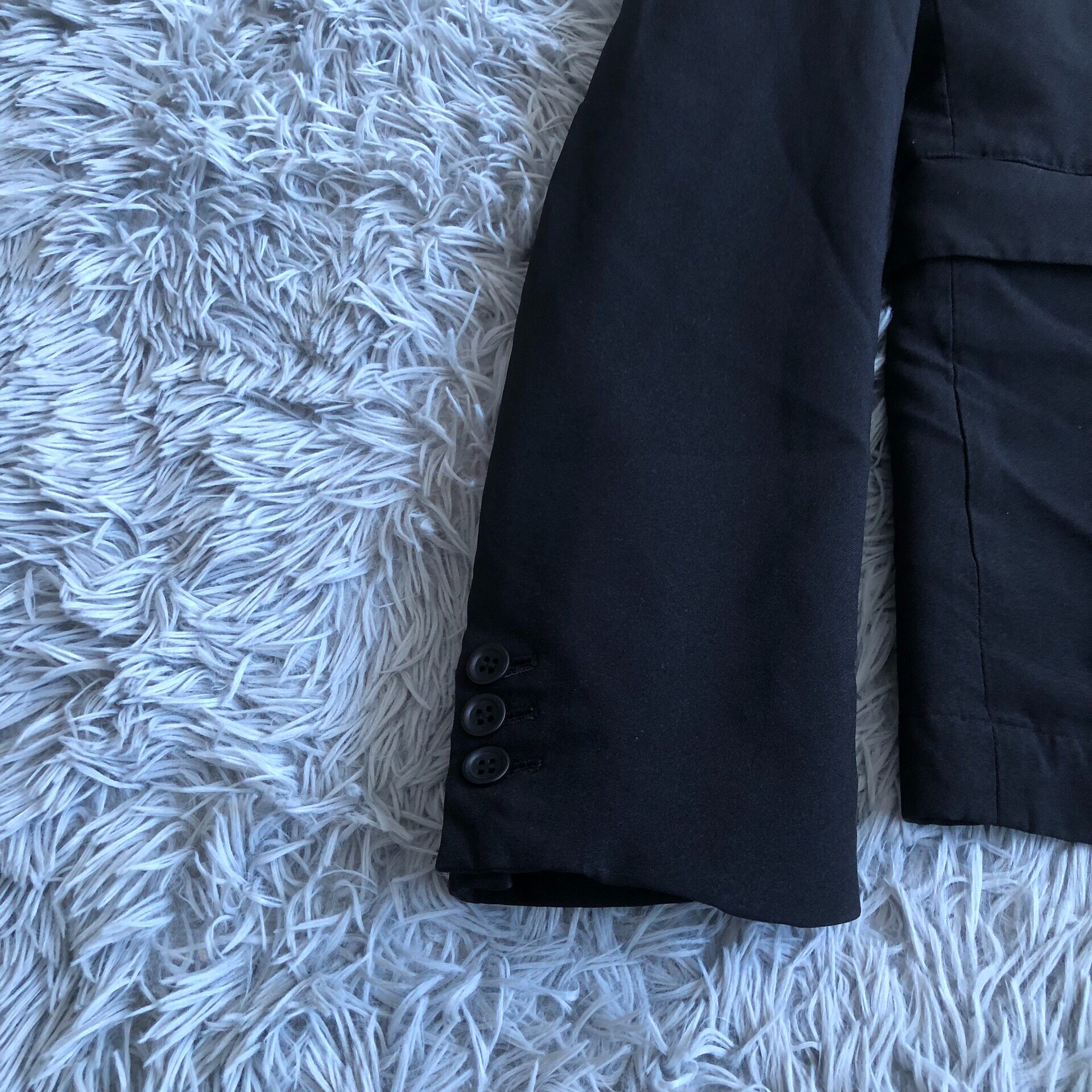 Comme des Garcons Black Structured Blazer — back