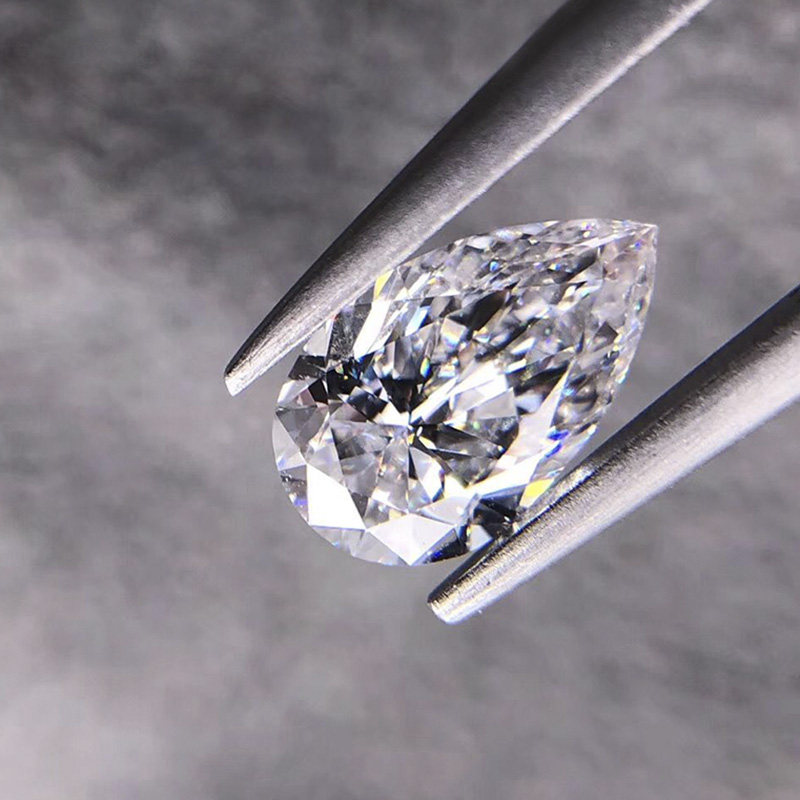 献和昌正品天然钻石0.50克拉 e色 净度vs2 水滴形 gia裸钻可定制