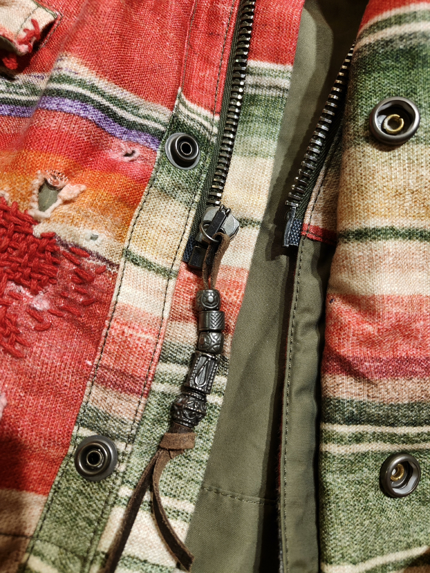 RRL Military Style Navajo Jacket — back