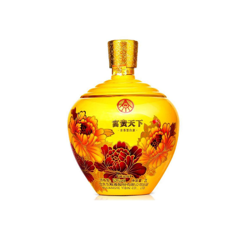【亿翔聚w】5箱 52%vol富贵天下藏品级(黄)2000ml*2