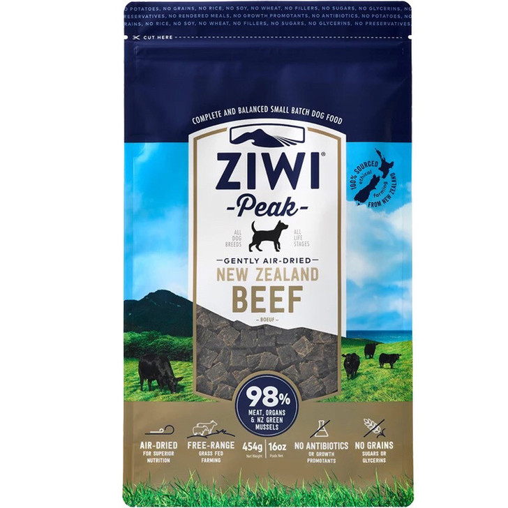 滋益巅峰ZiwiPeak狗粮风干牛肉1kg日期新鲜，仅