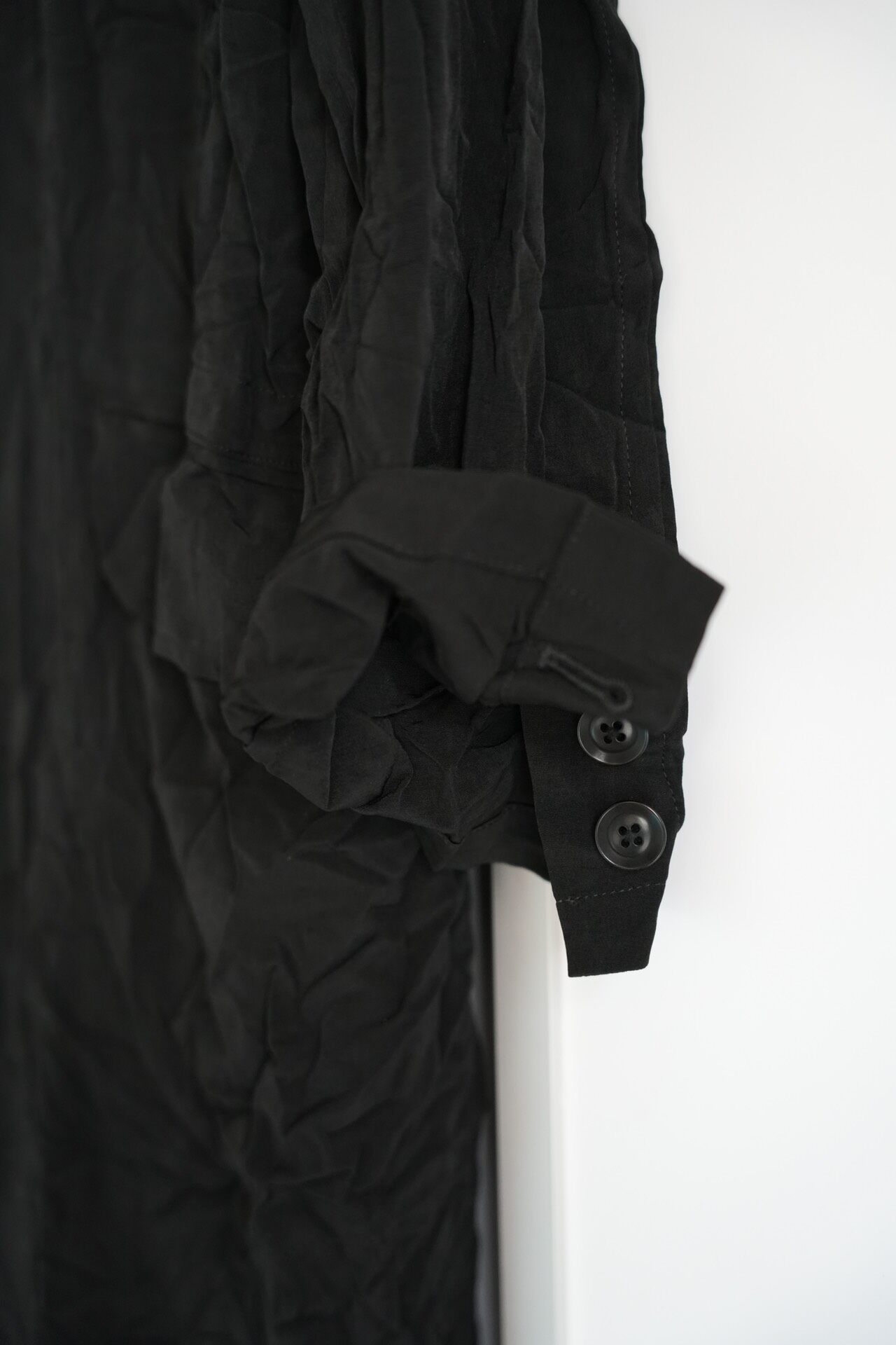 Yohji Yamamoto 19AW Crinkled Coat — back