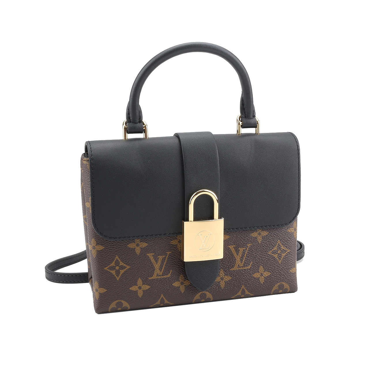 无保留价[9.9新]路易威登lv老花locky bb女士手提单肩斜跨包a2860