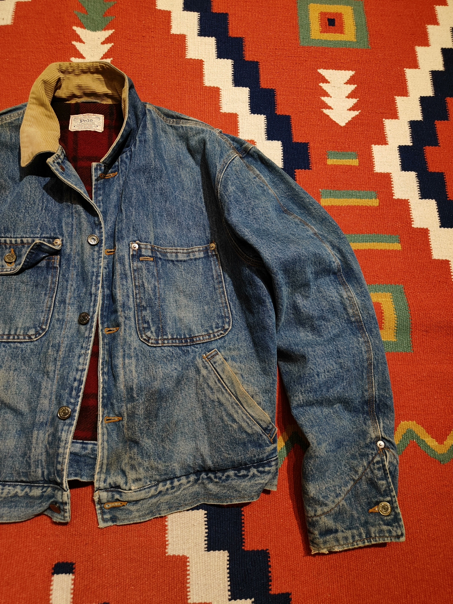 Vintage Polo Ralph Lauren Blue Denim Jacket — front
