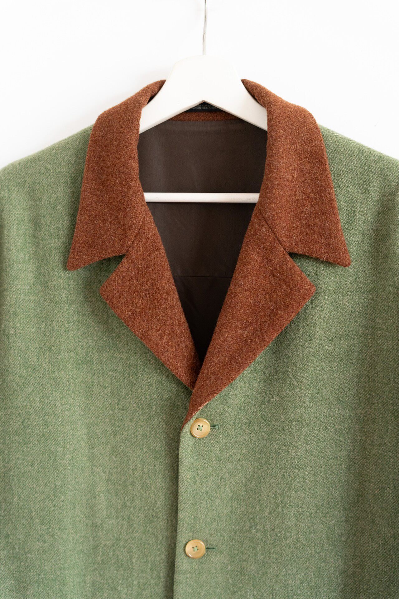 Yohji Yamamoto 90AW Brown Green Suit — back