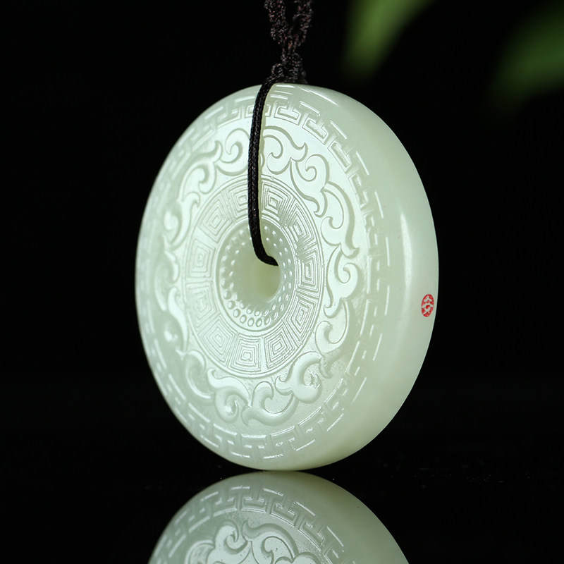 免保 怀古情深 省级大师王朝安和田玉白玉仿古挂件吊坠男女57.27g