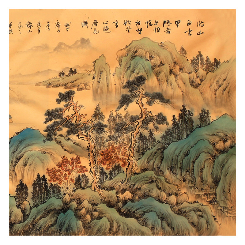 字画捡漏 李仙山《厅堂传统山水》纯手绘收藏级传统山水画