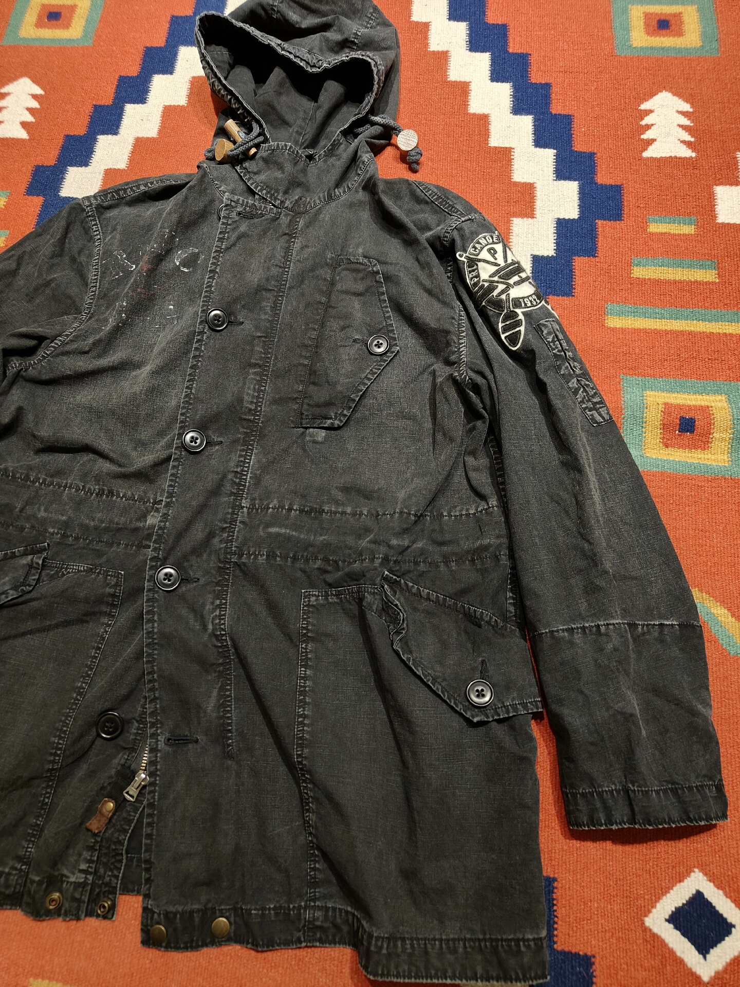 RRL Polo Ralph Lauren Hooded Jacket — front