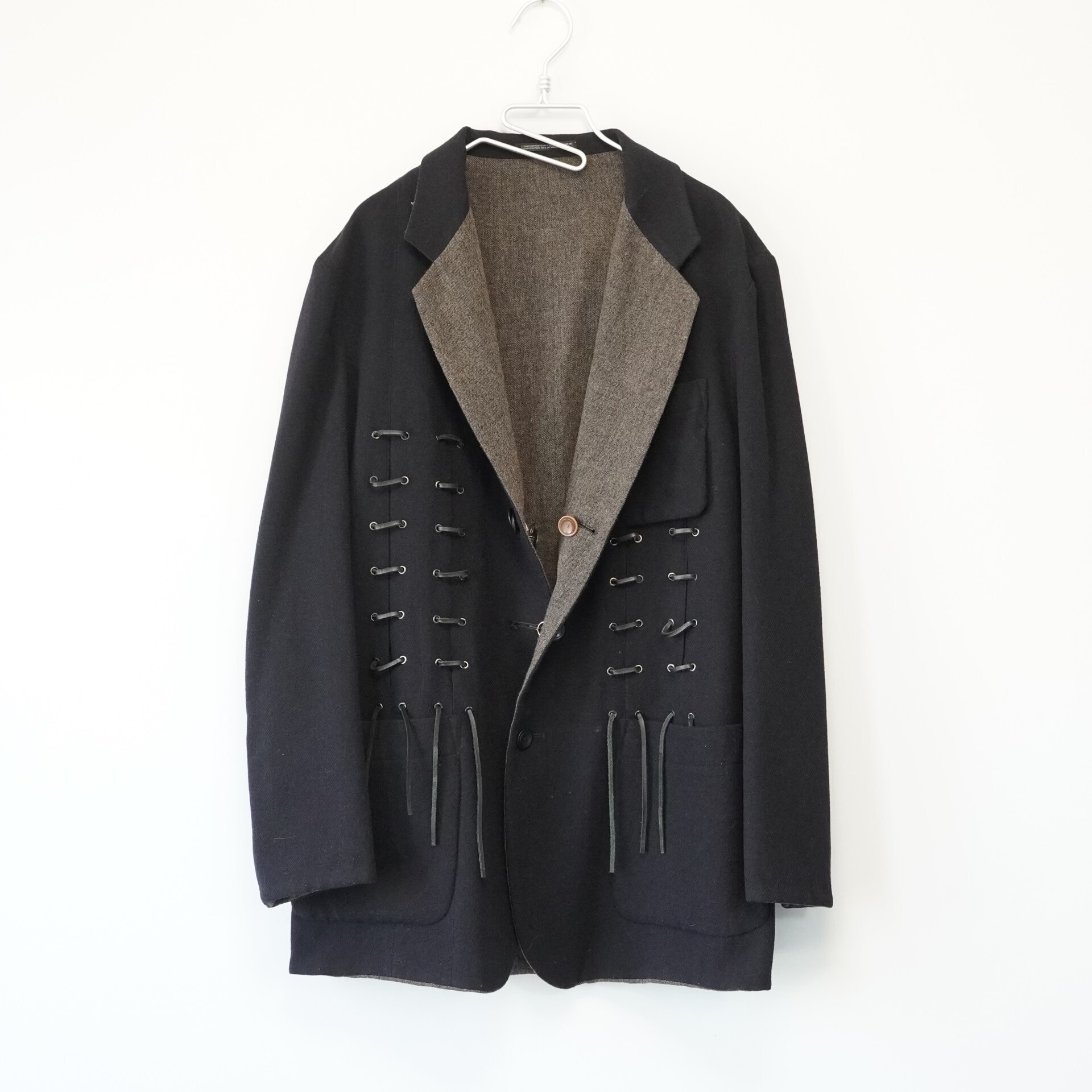 Yohji Yamamoto 05AW Leather Strap Jacket