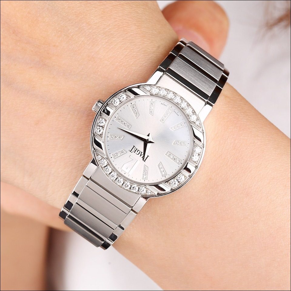 [9.5新]伯爵piaget polo系列白金原镶钻石英女表g0a26031
