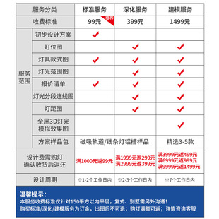 现货速发FNN1可圣照明 全屋灯光设计服务无主灯方案室内客厅吊顶