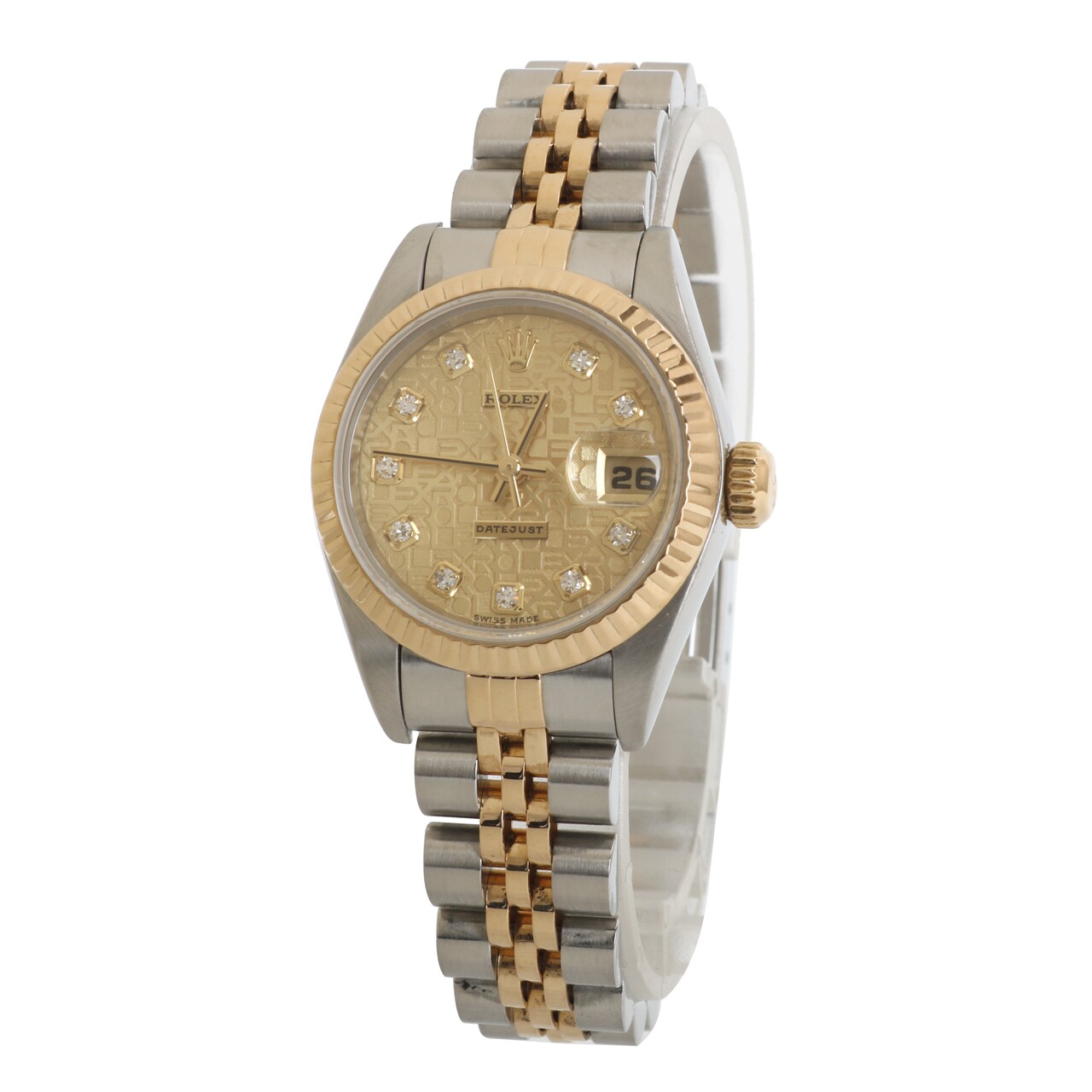 [9.5新][华测]劳力士rolex日志式电脑面自动机械女式手表69173