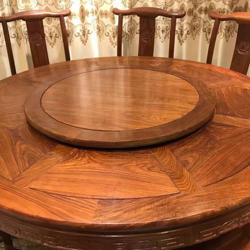 【双十二珍品拍】刺猬紫檀餐桌 天然实木客厅餐厅家具休闲餐台