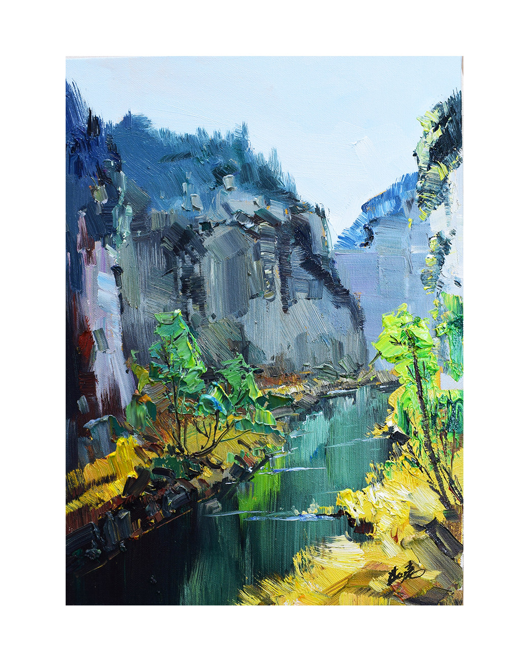 赵燕亮写生油画风景写生小品 精品收藏 原创写生小幅精品