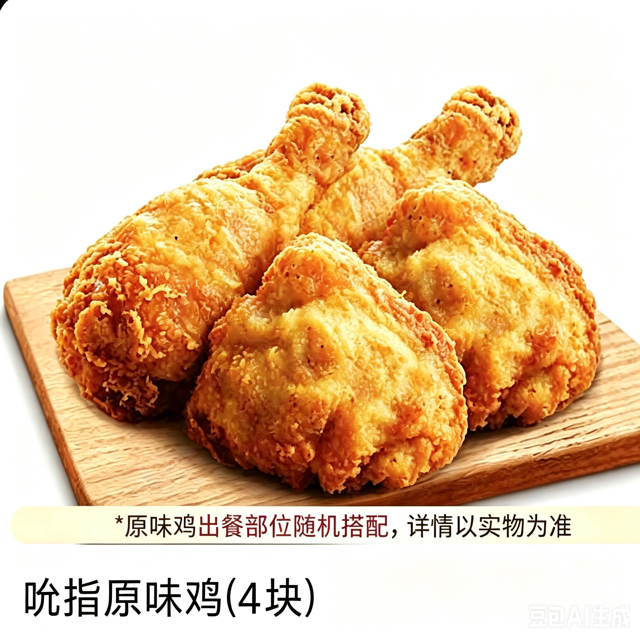 【自动发货】KFC肯德基 吮指原味鸡4块 全国代下单