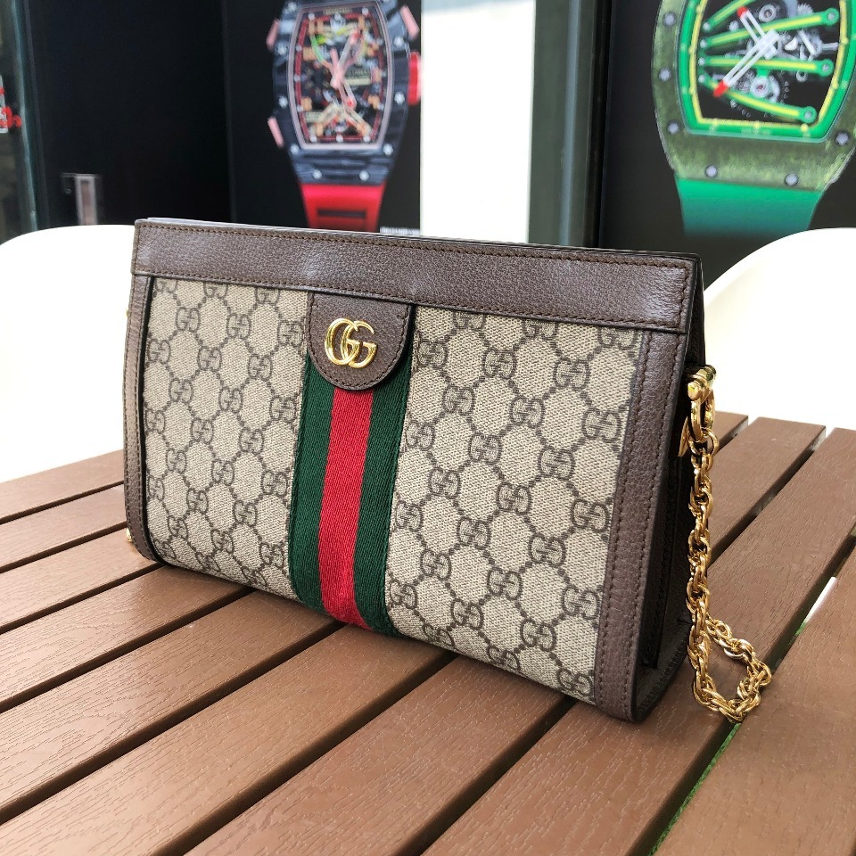 [9新]gucci/古奇ophidia系列乌木色女士小号gg肩背包503877