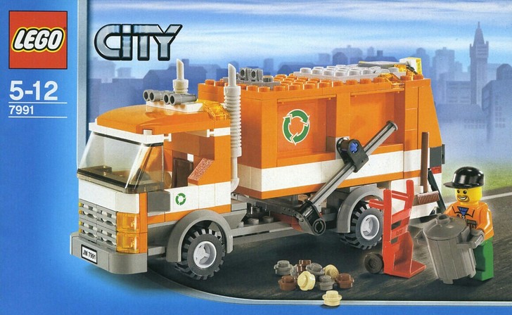 【城市街景】Lego7991乐高垃圾车二手包邮非边远