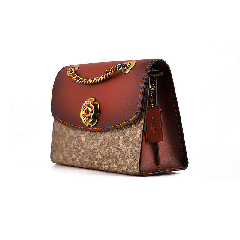 coach/蔻驰山茶花链条单肩斜挎女包30585