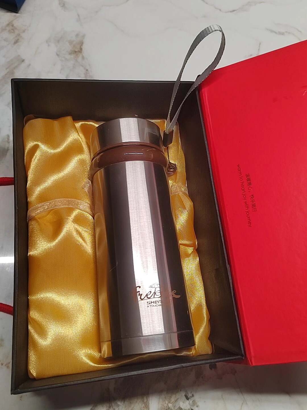 定制款深蓝品牌 不锈钢保温杯  水杯  450ml