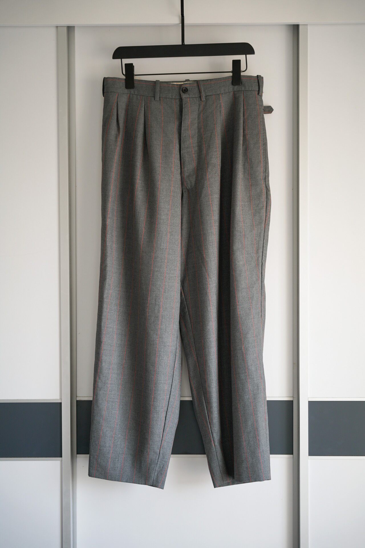 Yohji Yamamoto 95AW Gray Orange Striped Trousers