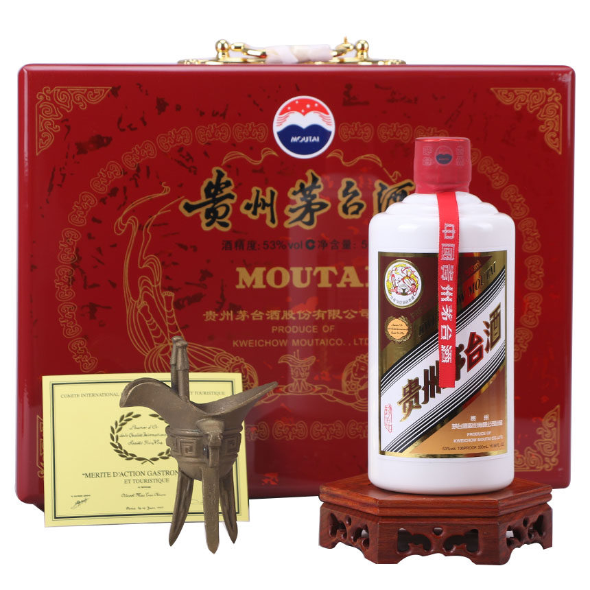 [爆款抢购a]大号木珍 木漆珍品贵州飞天茅台酒 1瓶 53度2020年