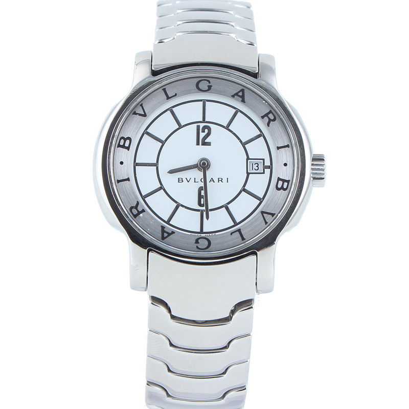 [9.5新]宝格丽solo tempo系列精钢 石英机芯女士腕表