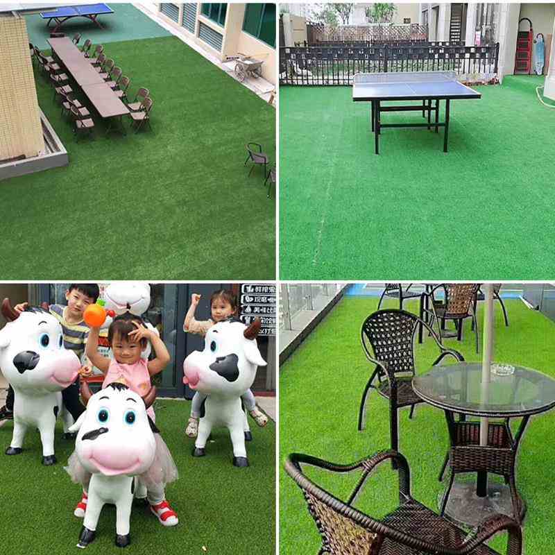 仿真草坪人造塑料围挡假草皮人工幼儿园足球场地毯装饰假绿化草坪