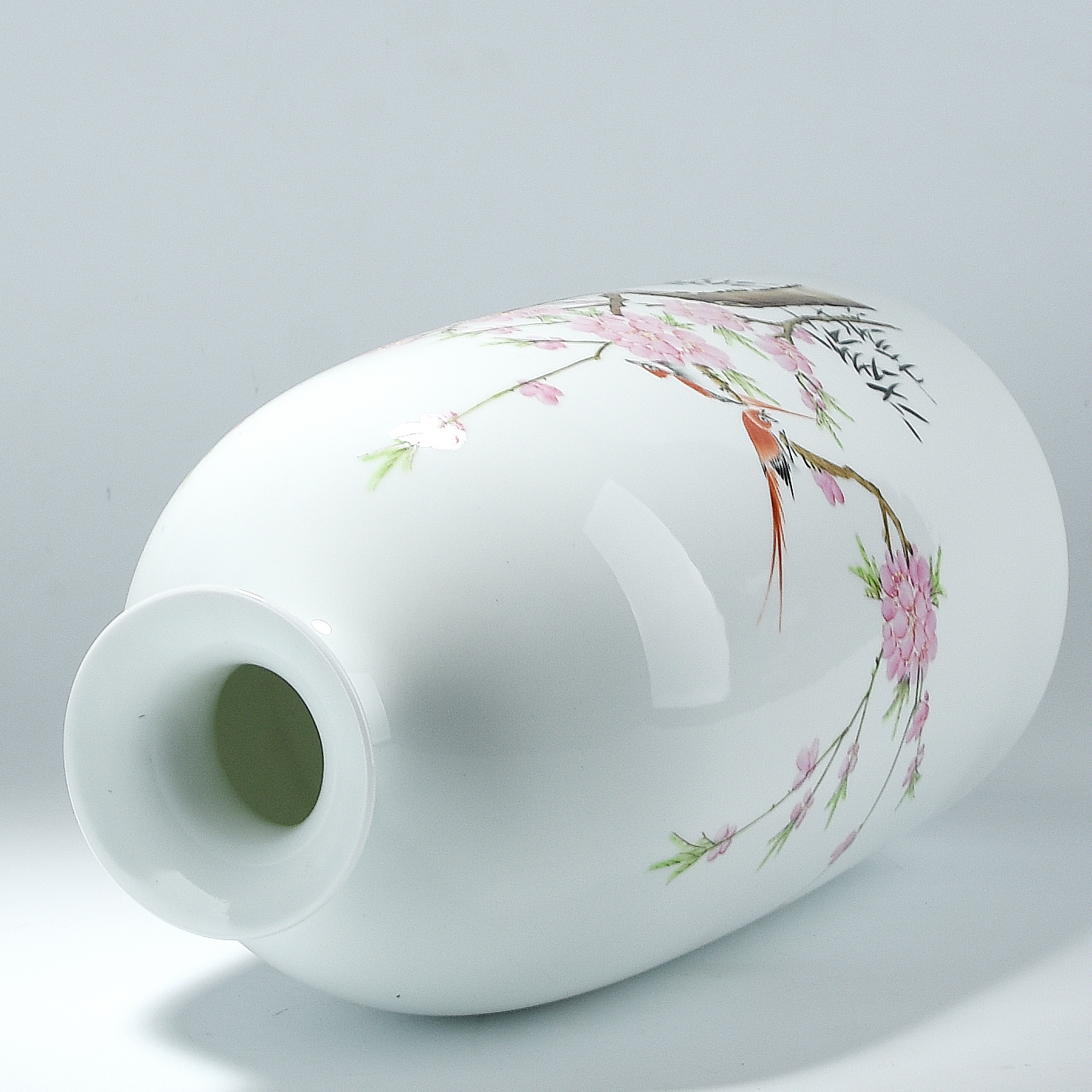 【景德臻品】7501艺术老厂瓷器款 手绘水点桃花
