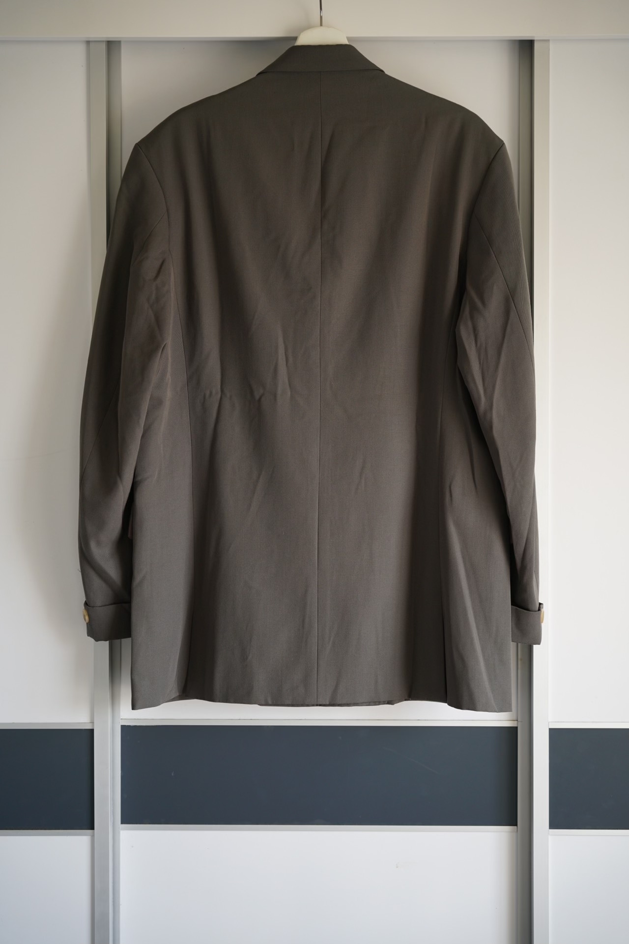 Yohji Yamamoto 91AW Asymmetric Collar Suit — front