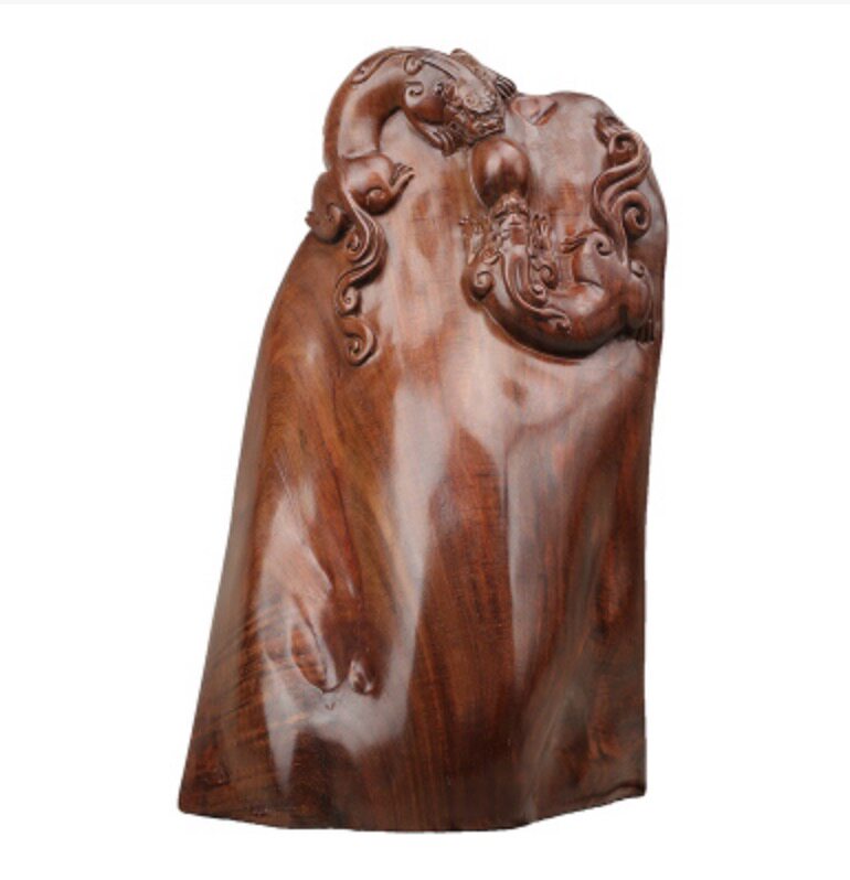 【清仓价499】原价1500元 大红酸枝摆件 手工雕刻