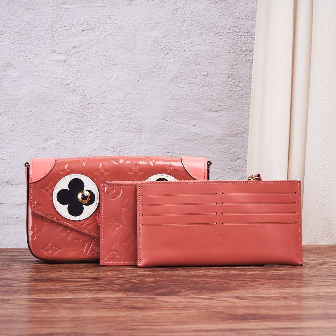 lv三合一_[清仓]98新lv路易威登包包樱桃色漆皮三合一单肩链条包参考