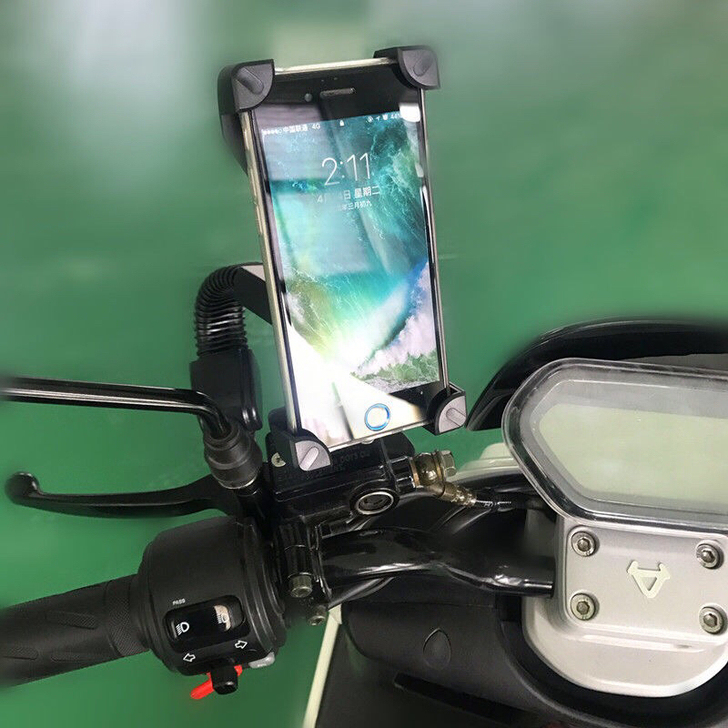【外卖使用款】电动车摩托车手机支架自行车导航支架车载手机支架