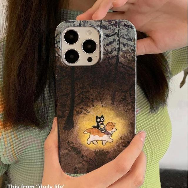 火凤豆豆树林狗狗适用iPhone16promax苹果15小米14新款mate60华为p70适用nova荣耀200菲林手机壳13opporeno12