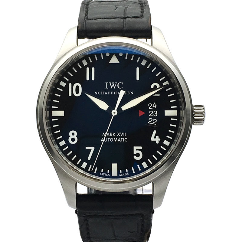 【95新】万国/iwc 飞行员系列 男士自动机械表 原装保卡 b387