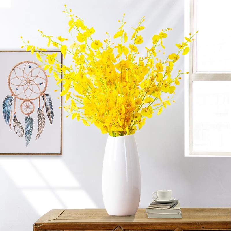 现代简约落地客厅创意插花摆件家居装饰品陶瓷干花花瓶花艺摆设小