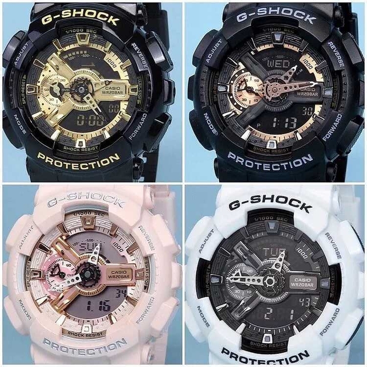 卡西欧g-shock手表男女防水运动手表Gshock黑金