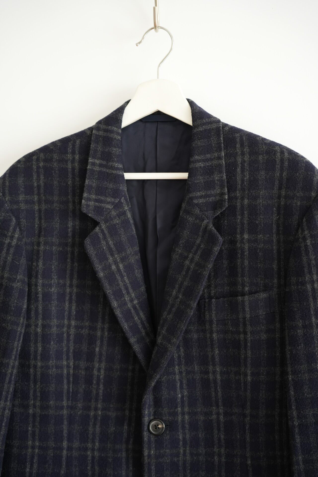 Yohji Yamamoto 90s Vintage Plaid Suit — detail
