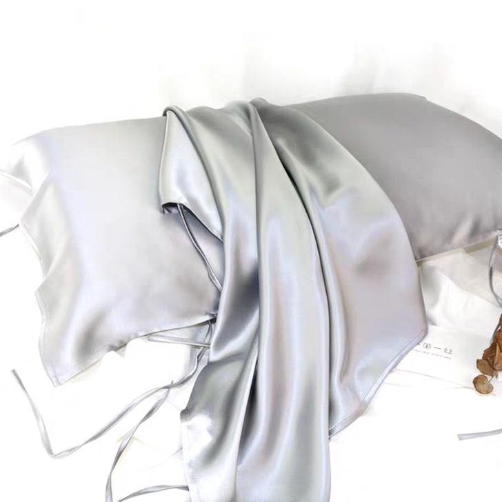 真丝枕巾100%桑蚕丝高档单人重磅丝绸加厚枕头巾纯色美容
