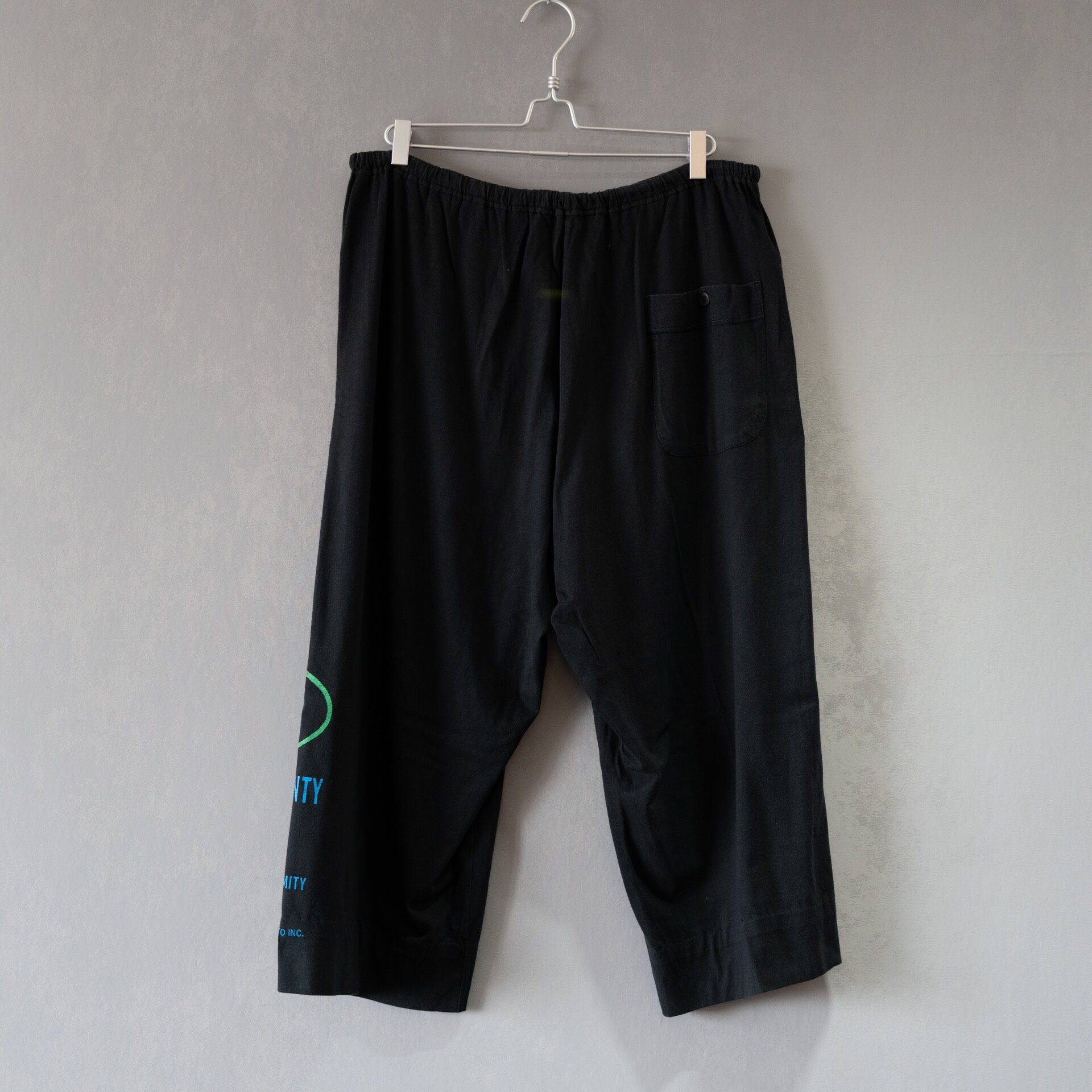 Yohji Yamamoto 93SS Black Cropped Pants — front
