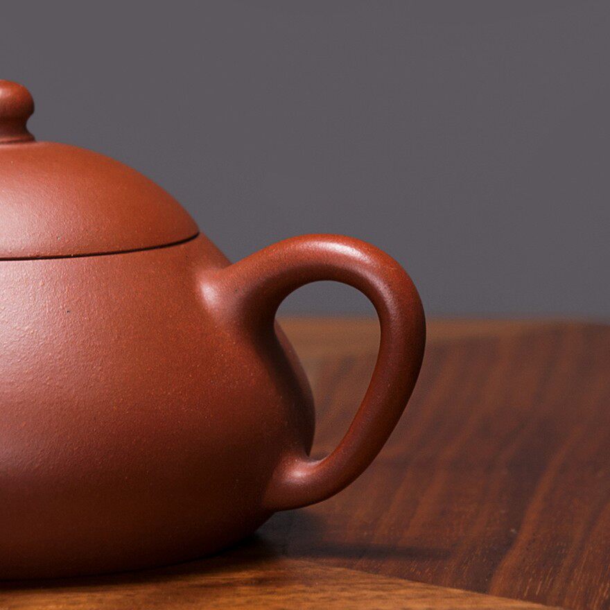 保真宜兴原矿紫砂壶高工作品何氏乳瓢紫砂壶朱泥全手工制作套装