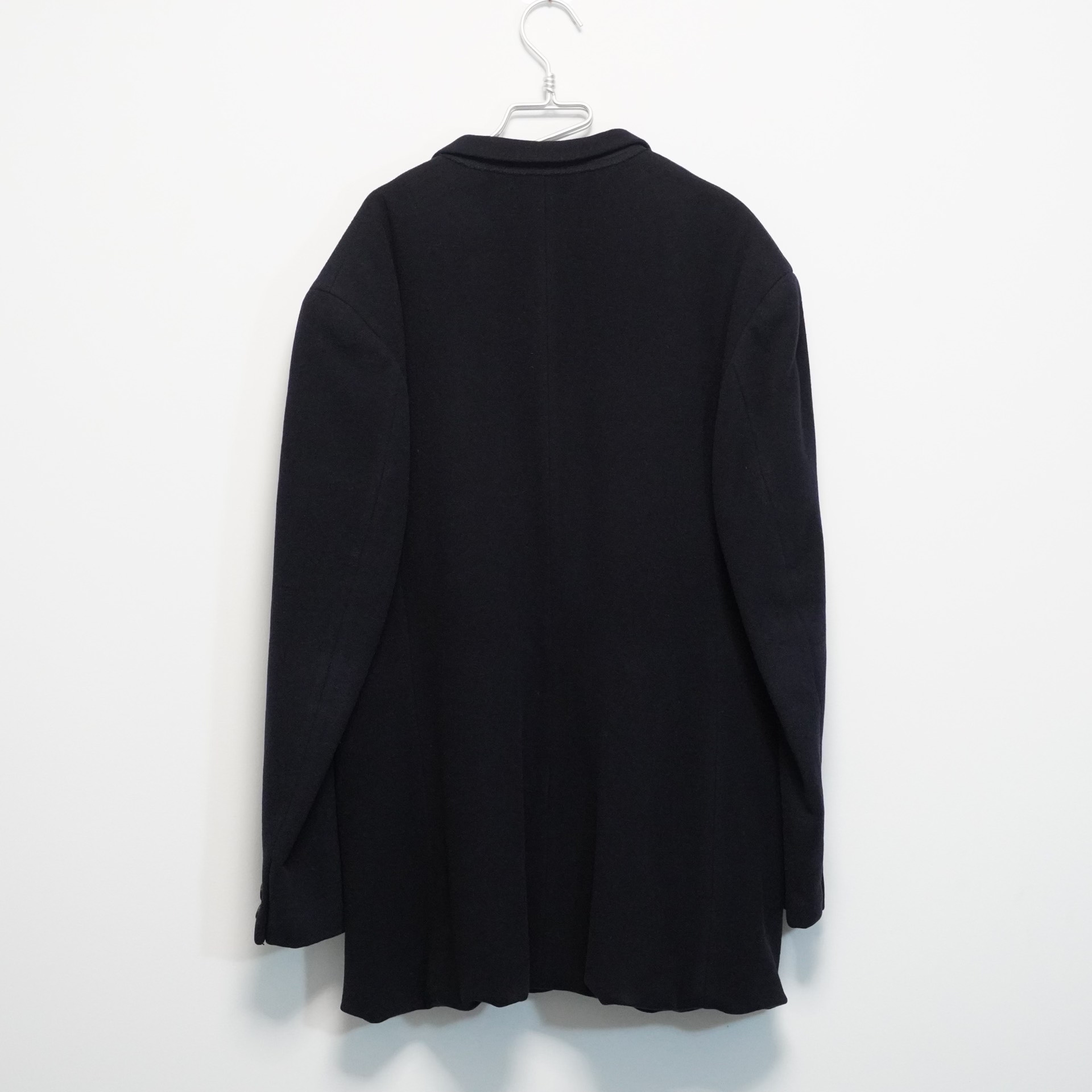Yohji Yamamoto 87AW Black Wool Coat — front