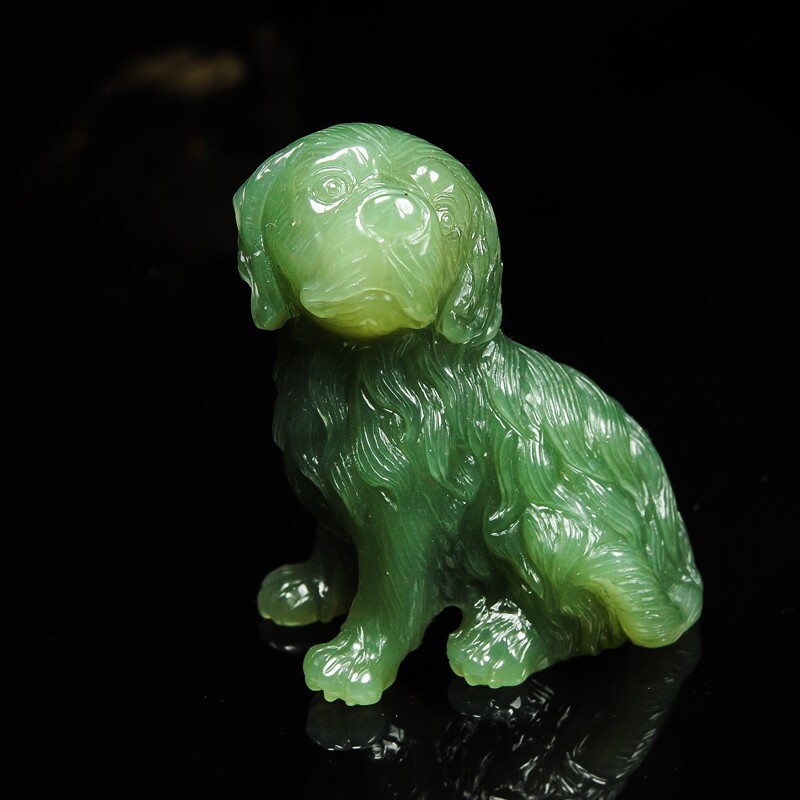 中国玉雕大师魏玉忠 和田玉 旺财 125g