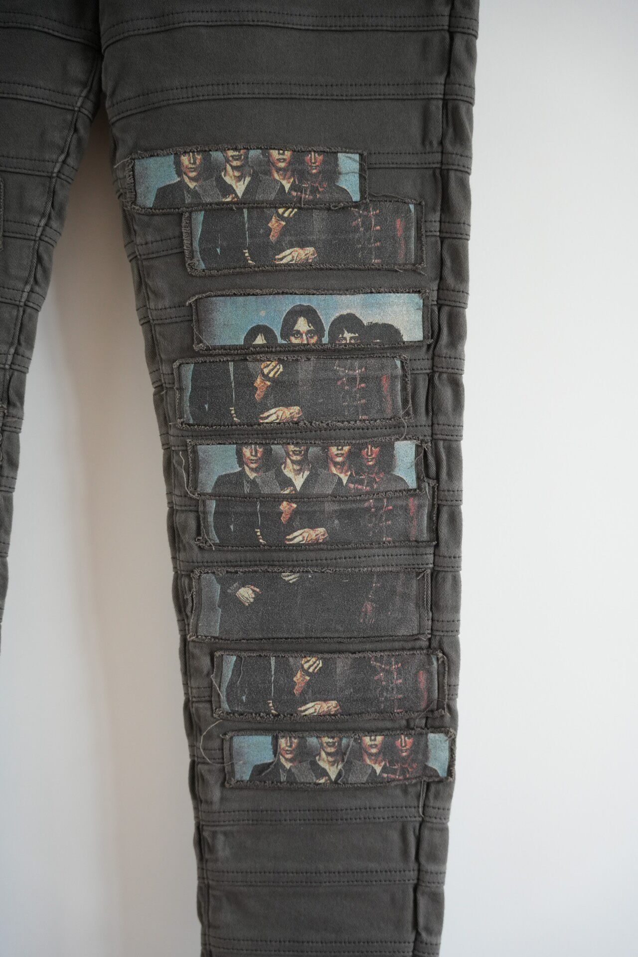 Undercover 15ss Patchwork Layered Jeans — back