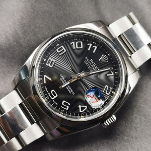 8新]劳力士日志型116200唱片盘黑色36表径