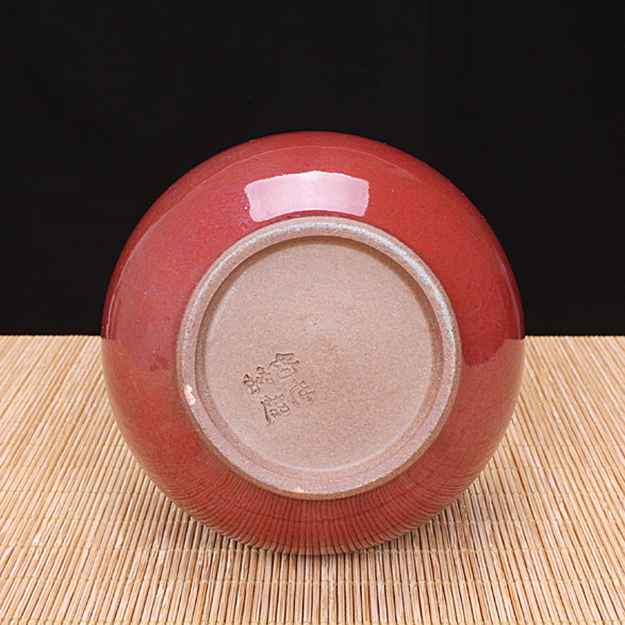 钧瓷手拉坯花器 省青年陶艺家 市级非遗传承人何世超 原产地精品