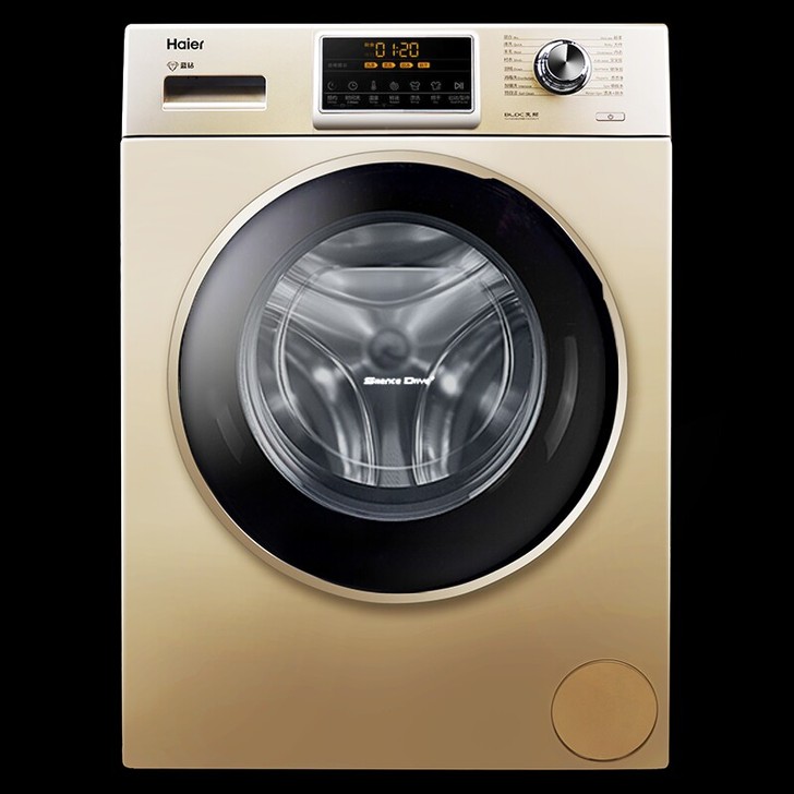 全新Haier海尔洗衣机10公斤洗烘一体机变频滚筒洗衣机G