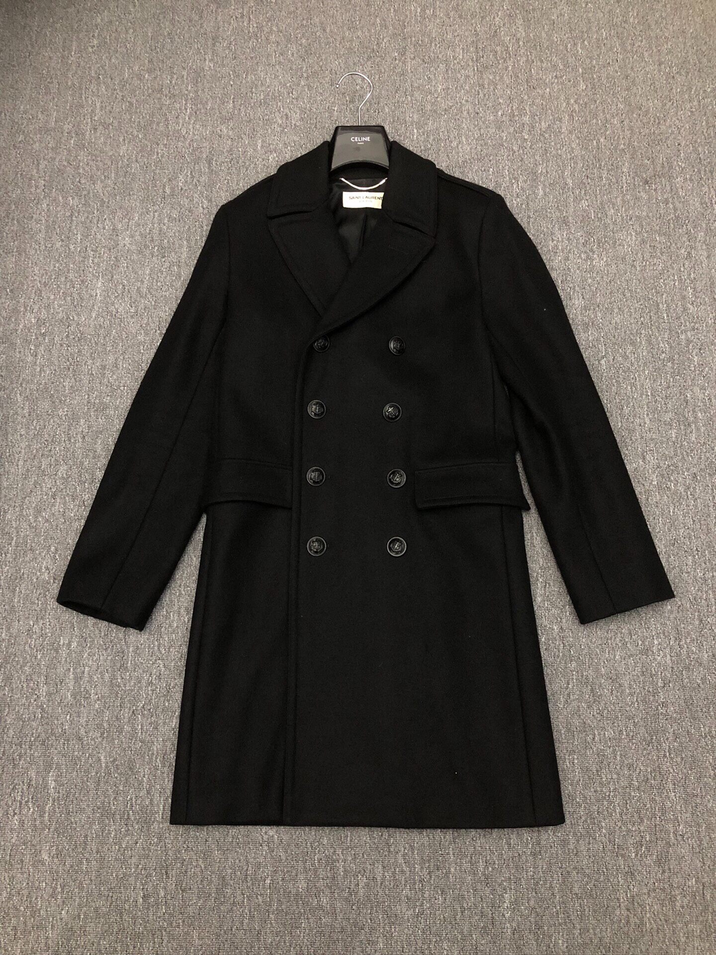 Saint Laurent 14FW Anchor Double-Breasted Coat