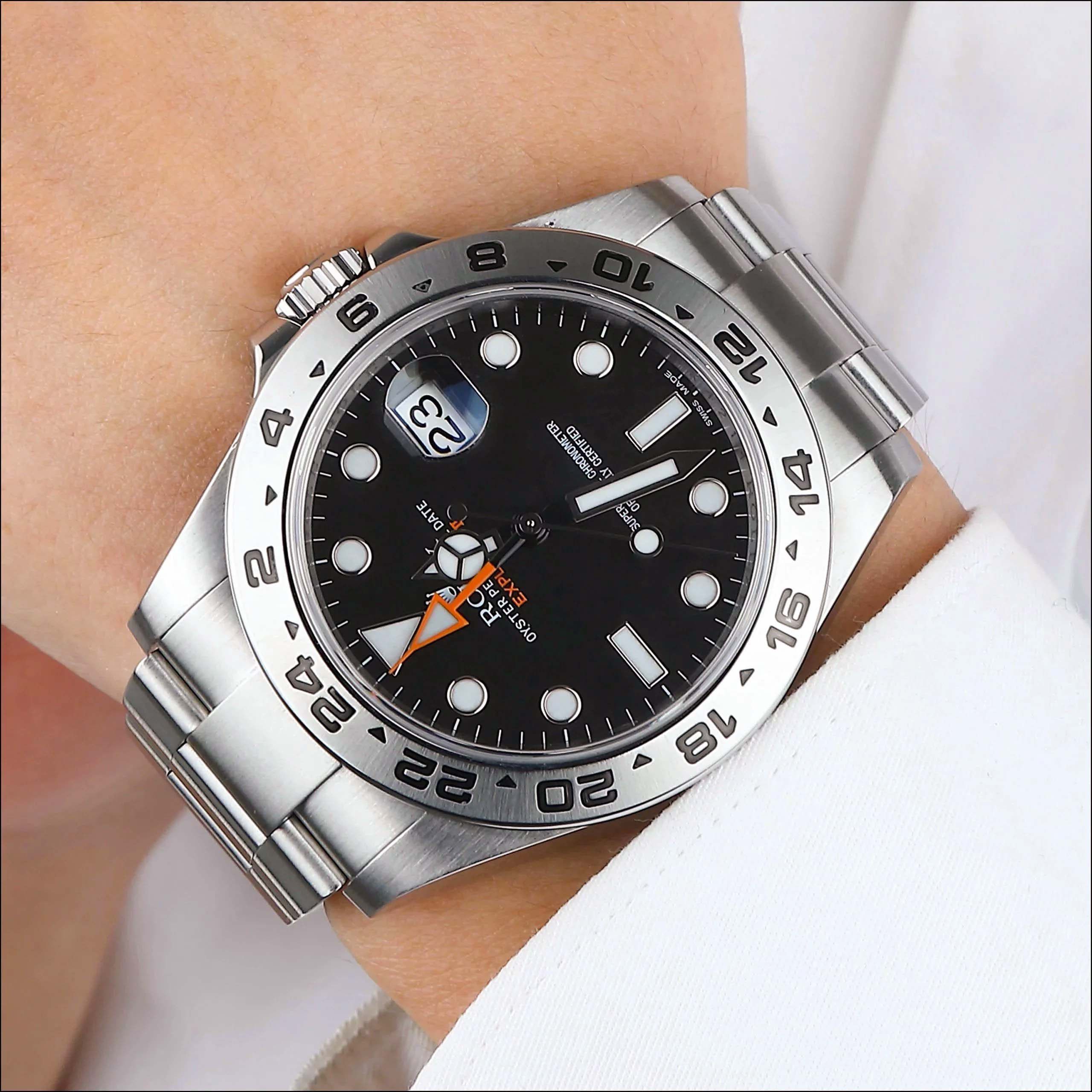 [9.5新]购于2016年劳力士216570探险家型系列精钢全自动机械男表