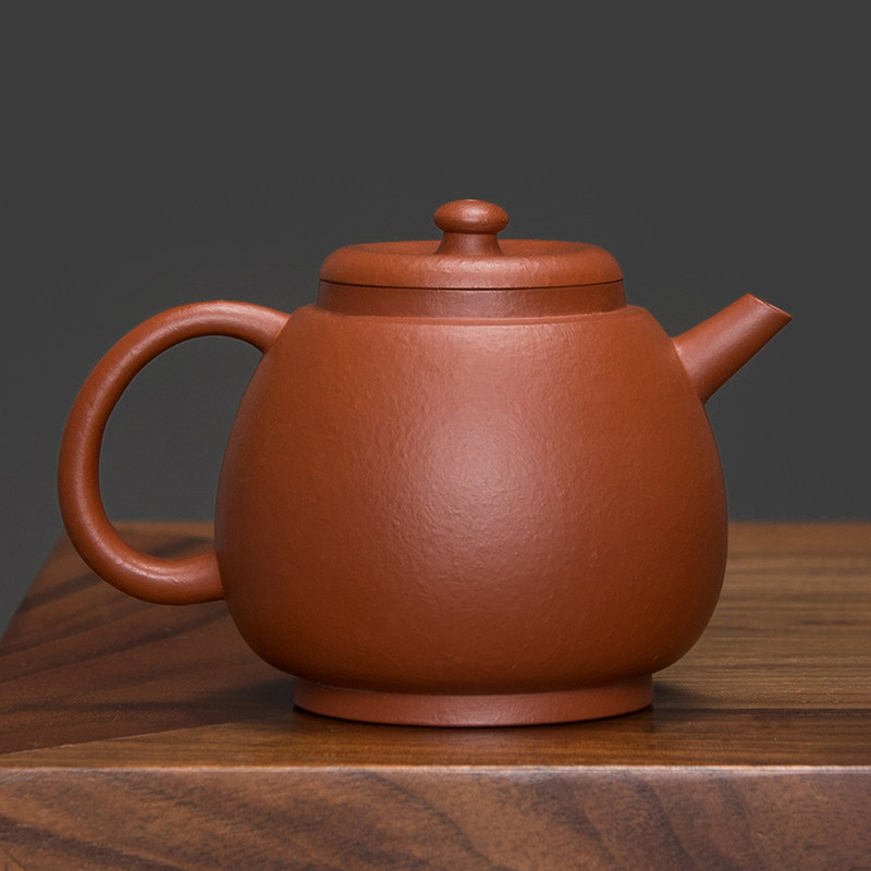 中式独孔壶朱泥灯笼壶一厂老匠人史红芬手工制150ml刻字茶具
